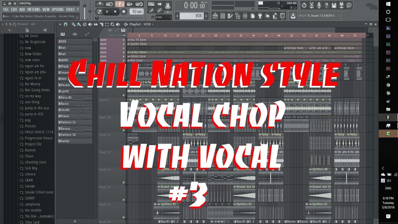 [Chill Nation Style] Vocal Chops With Vocal #3 [Free FLP]