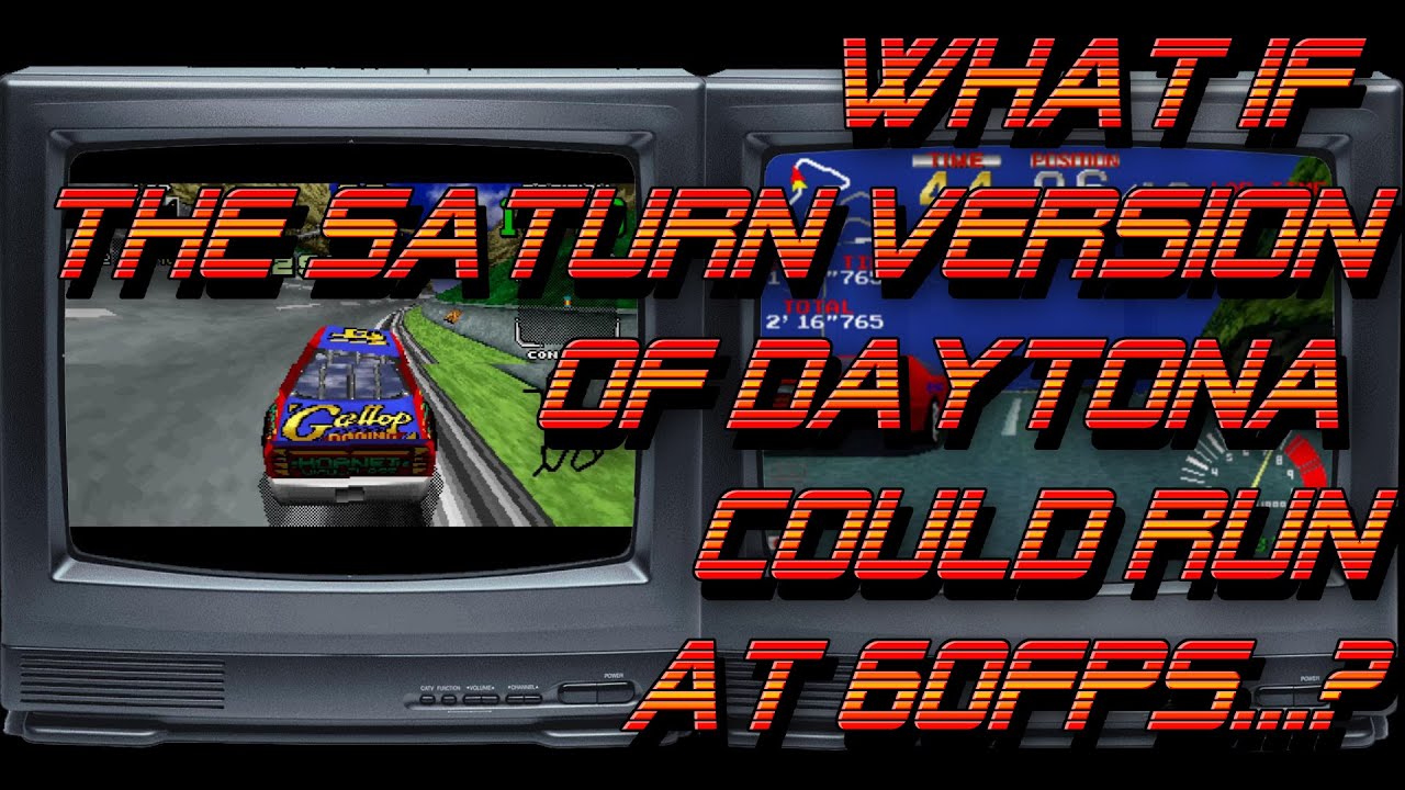 What if the Saturn version of Daytona could run at 60fps...?