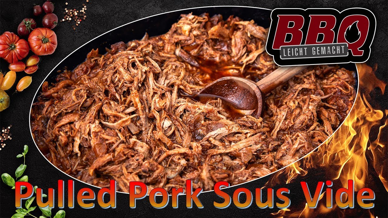 Pulled Pork aus dem Smoker und Sous Vide