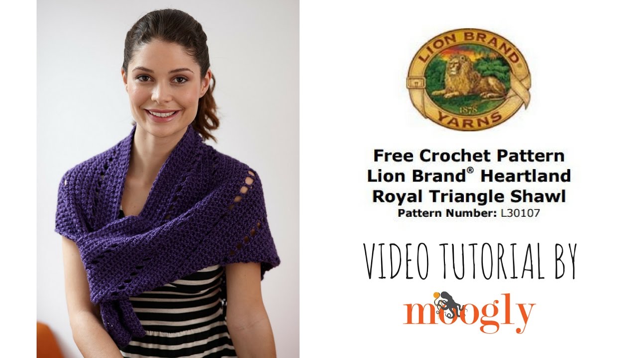 How to Crochet: Lion Brand's Royal Triangle Shawl