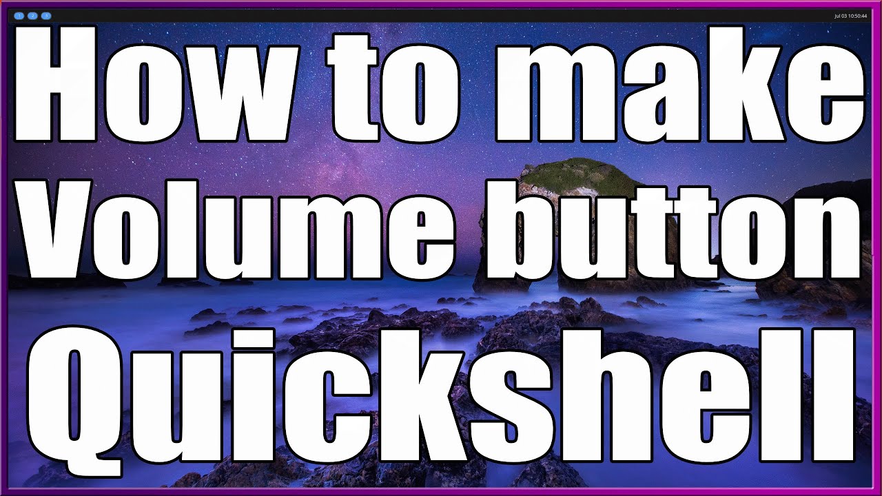 How to Create a volume indicator for the  Panel in Quickshell For Hyprland