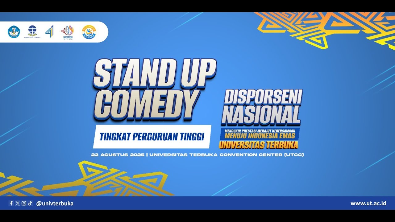 FINAL Lomba Stand Up Comedy Disporseni Nasional UT Tahun 2025