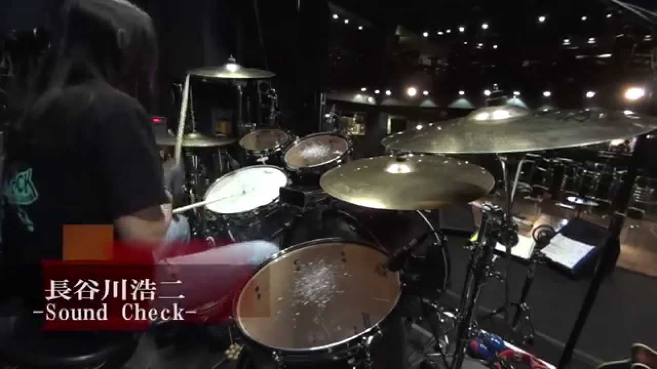 TAMA Sound Check on Stage_長谷川浩二@ Bottom Line, Nagoya