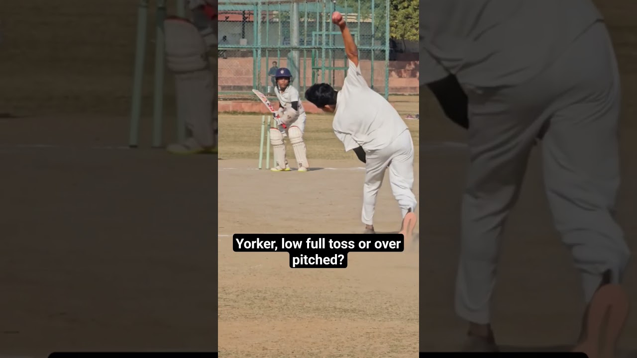 Yorker v/s Low Full Toss?#cricket #cricketlover #cricketshorts #shiv #shorts #viral #short #trending