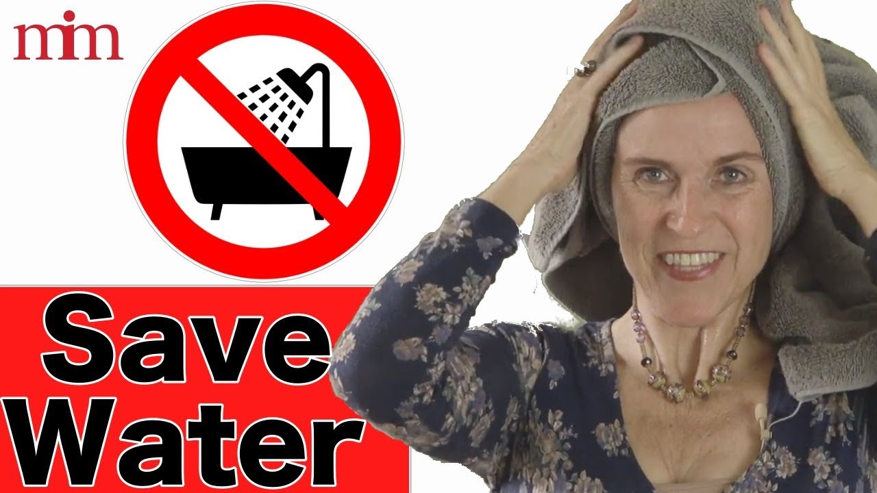 Как вымыть волосы, используя всего 1 галлон воды! | Вымойте волосы, используя меньше воды | Марроко