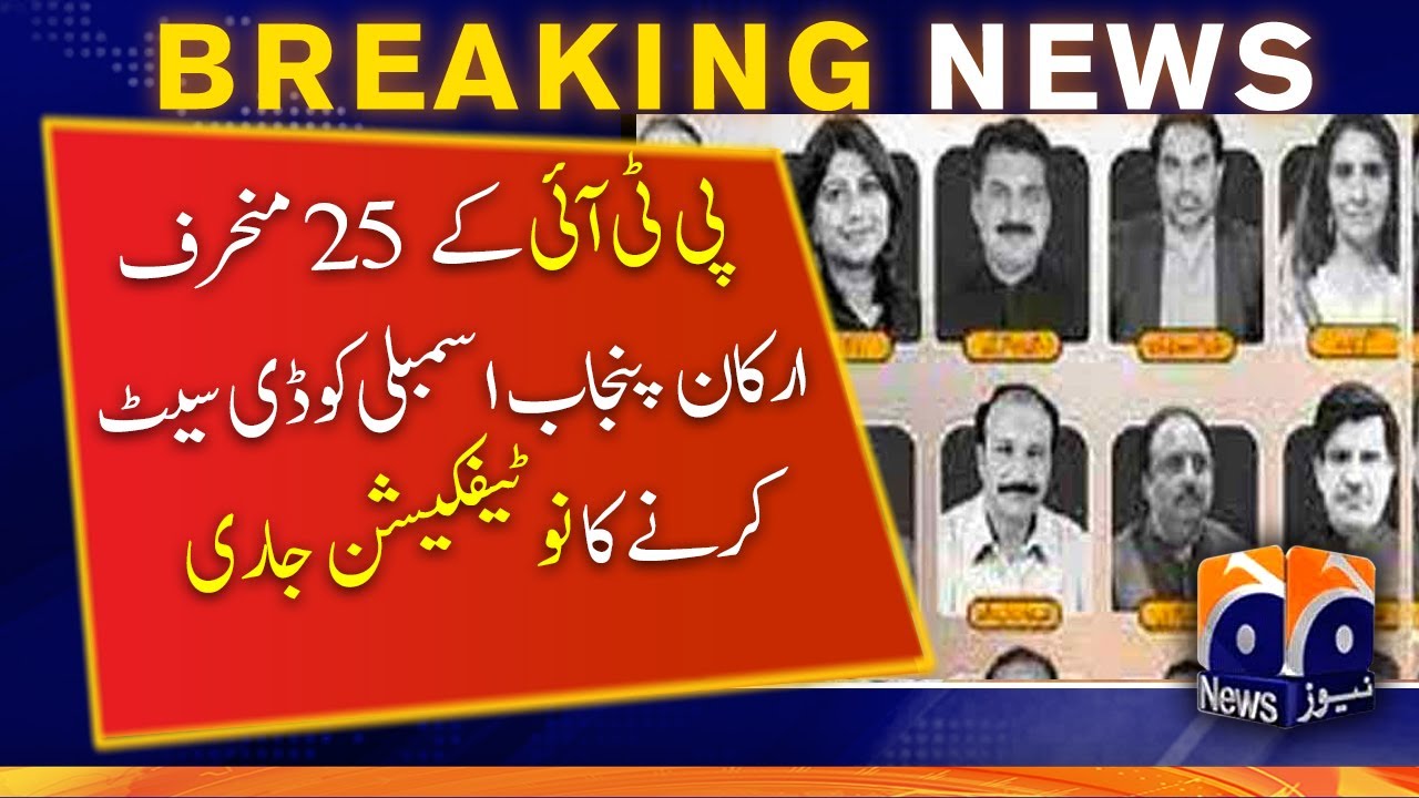 ECP officially denotifies 25 PTI MPAs de-seated over defection