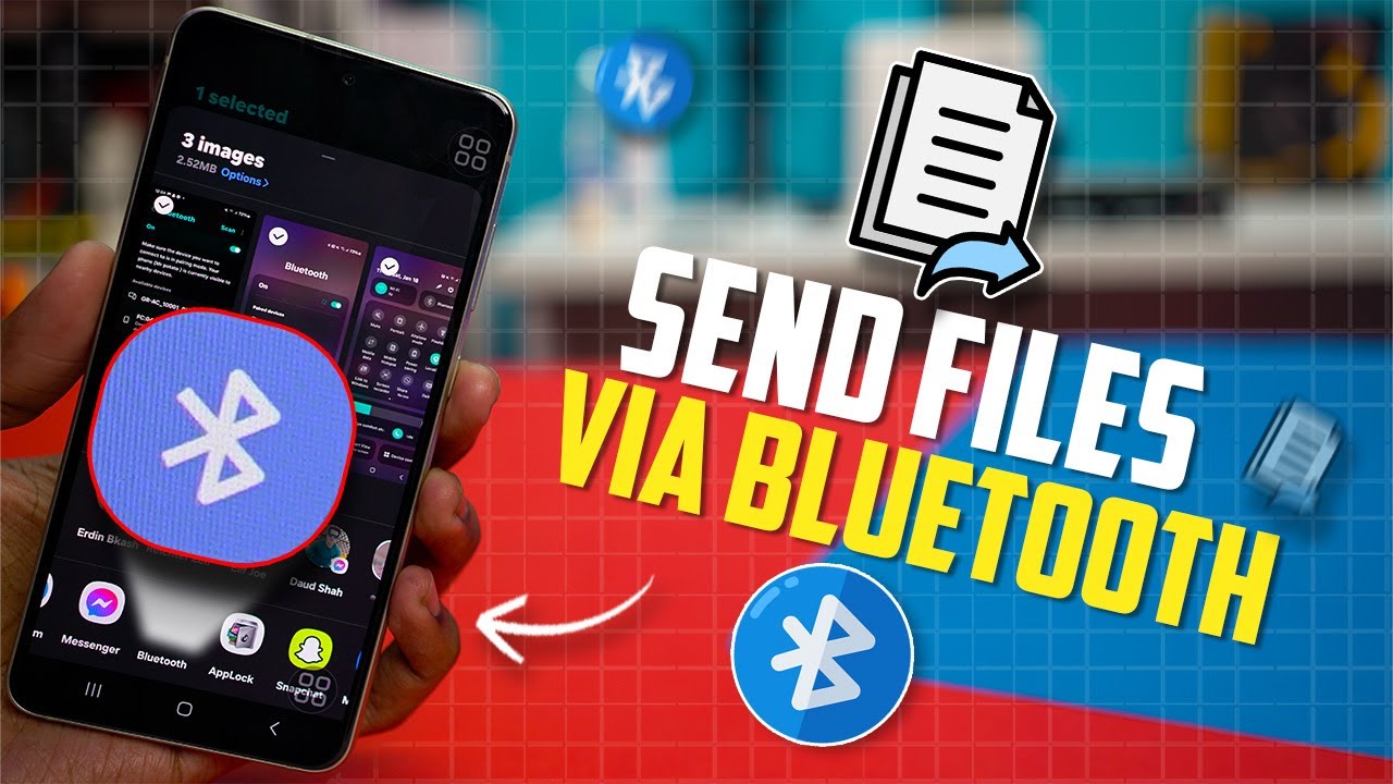 How to Send Files via Bluetooth from Samsung Phone | How To use Bluetooth to send File