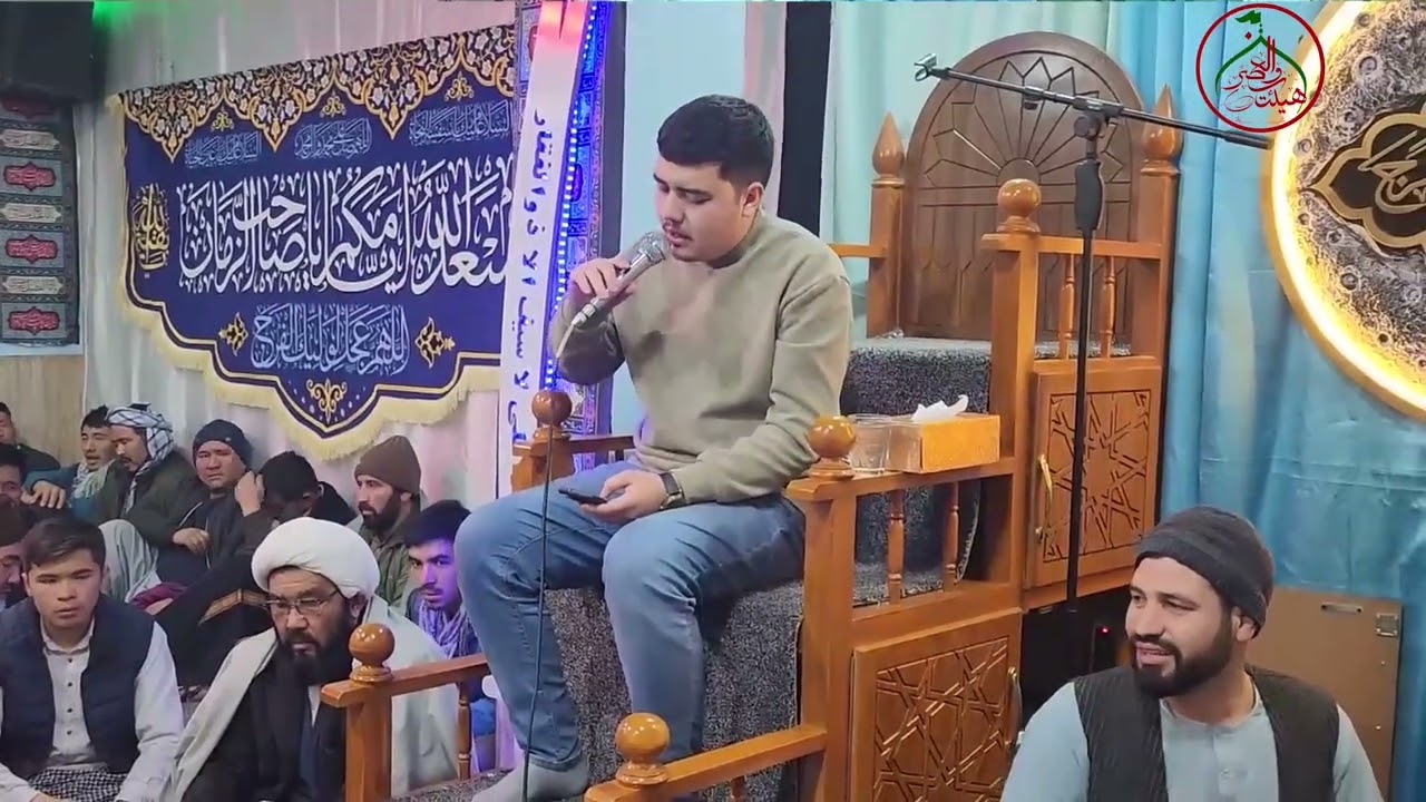 مداحی زیبا و شنیدنی از کربلایی سید ابوالقاسم جوادی در شب میلاد منجی عالم (هیئت منتظران ولی عصر( عج) 