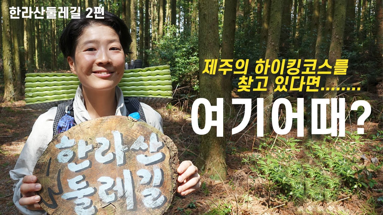 제주 올레길 보다 더 추천하는 한라산 둘레길 2편 - 동백길 돌오름길 천아숲길 백패킹 하이킹