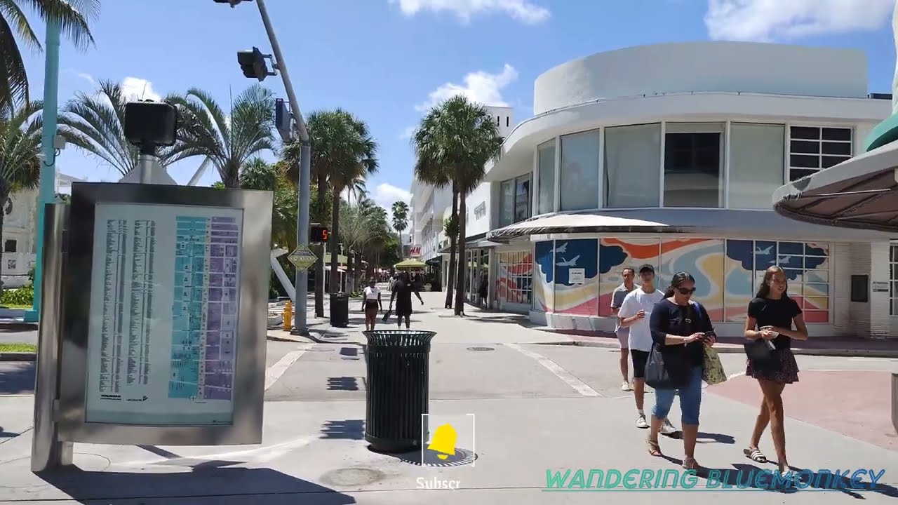 4K Lincoln Road , Summer Walking Tour , Miami FL , September 2023