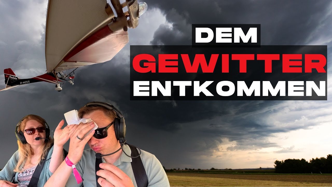 Flug nach Fulda und Bamberg - Flucht vor der Gewitterfront !