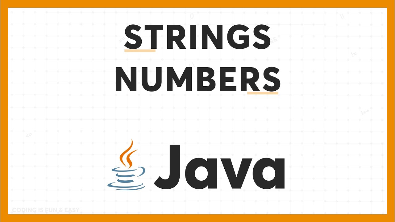 Java Tutorial For Beginners - 3(Java Strings, Numbers) Java in Telugu, Java Course, Java Full Course