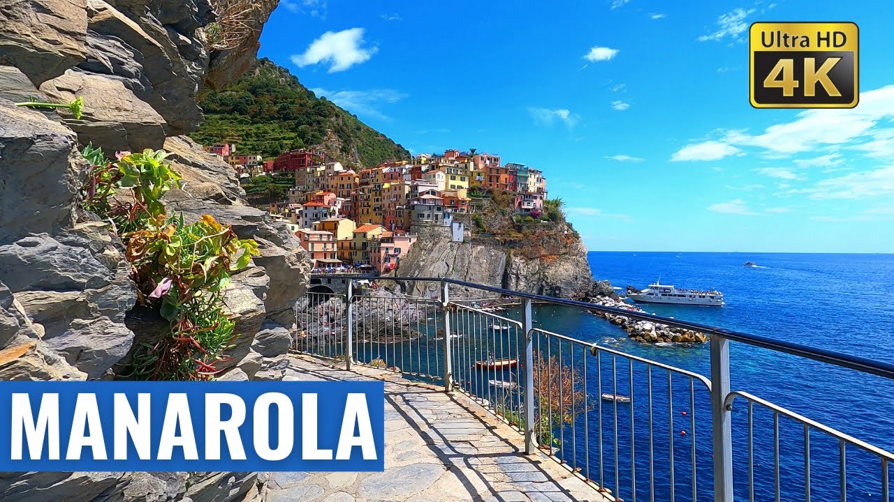 Manarola ❤️ (Cinque Terre) Italy,  Walking tour in 4k [2021 Liguria]