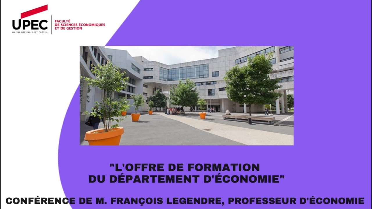 L'offre de formation du département d'économie