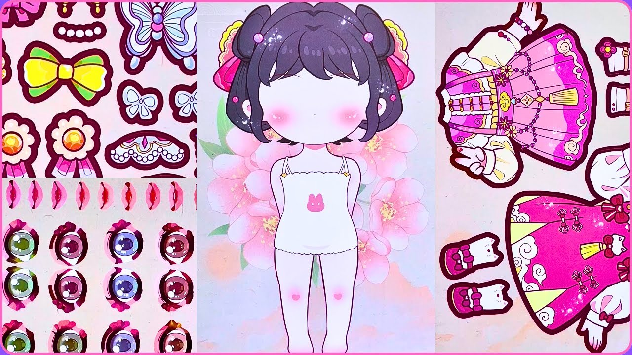 Cute Sticker Doll Transformation ✨ Satisfying Kawaii Outfit Set 💕
