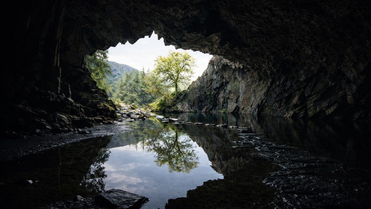 Rydal Cave Walk, The Lake District  English Countryside 4K