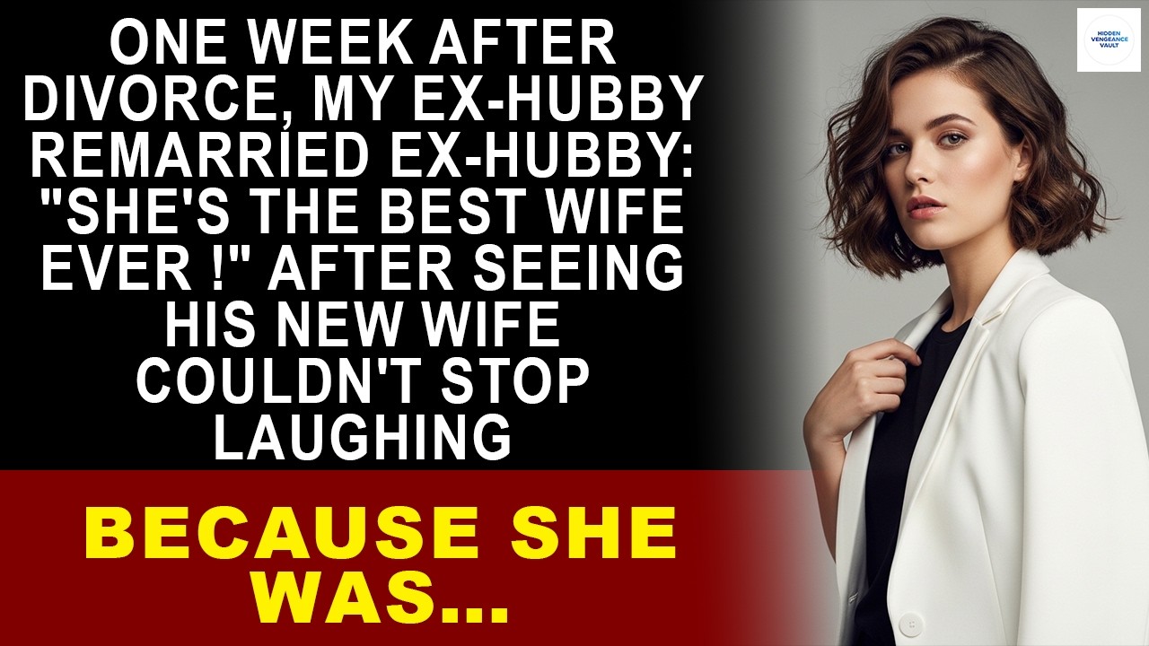My ex-husband remarried a week after our divorce!Seeing his new wife, I burst into laughter...