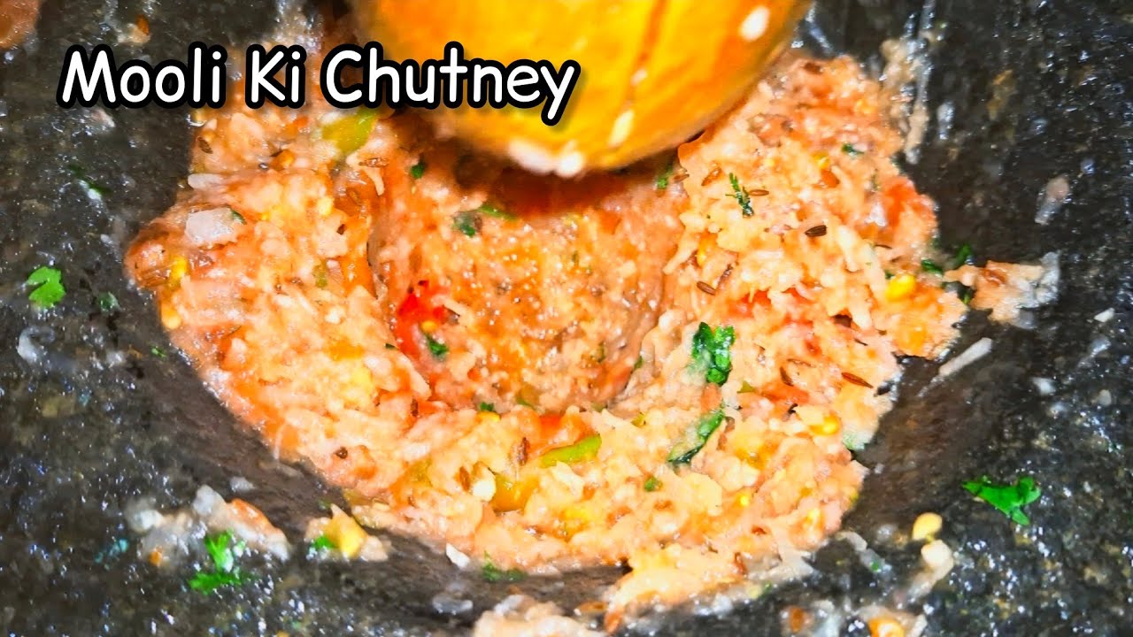 mooli ki chutney recipe | mooli ki chutney | mooli ki chutney without onion garlic kashmiri chutney