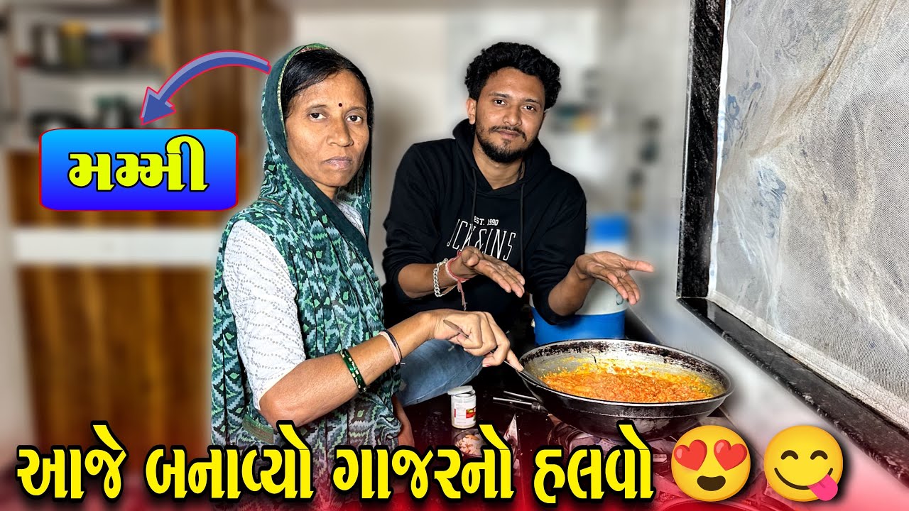 આજે બનાવ્યો ગાજરનો હલવો//Gujarati Vlog Video//Raja Bahuchar 