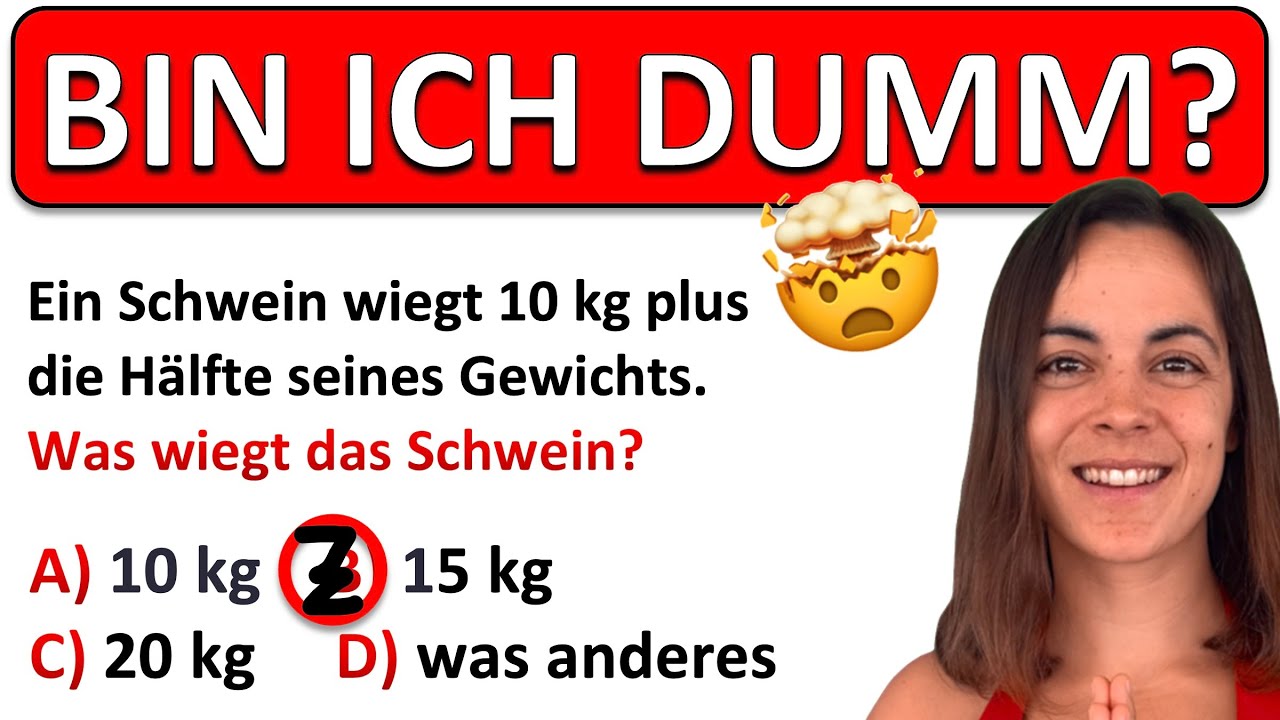 🚀🚀🚀 Die MEISTEN antworten auf diese Frage FALSCH! | DU aber NICHT!