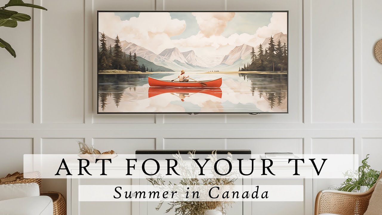 Summer in Canada Art For Your TV | Canada TV Art Paintings | Canada Day Decor | 4K | 3 Hours