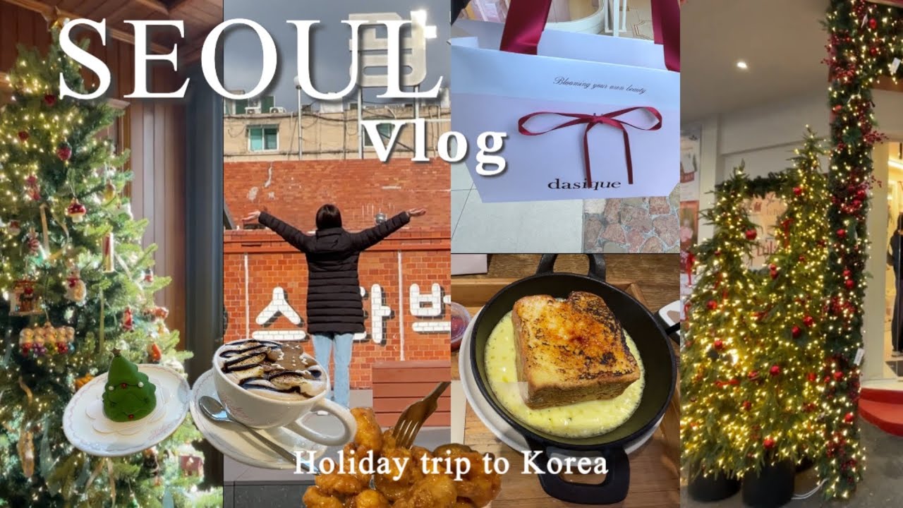【韓国Vlog🇰🇷】ソウルのクリスマス🎄🌟ソンスで遊び尽くす🎀2025最新　広蔵市場・ソウルの森