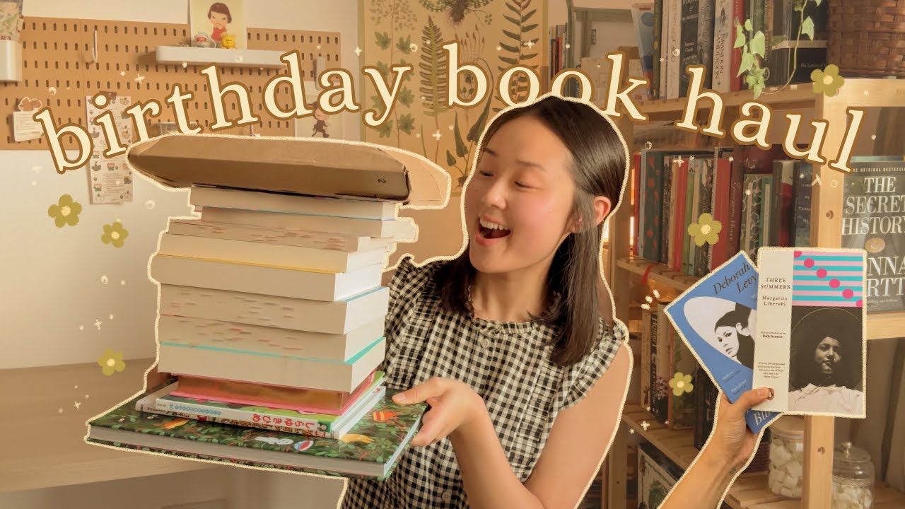 birthday book haul!! 🍰📚✨ unboxing books & mini life update