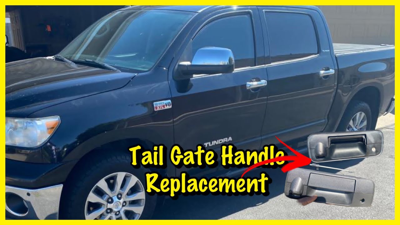 DIY TOYOTA TUNDRA  HOW TO INSTALL TAILGATE HANDLE, LIFTGATE HANDLE 2007-2013