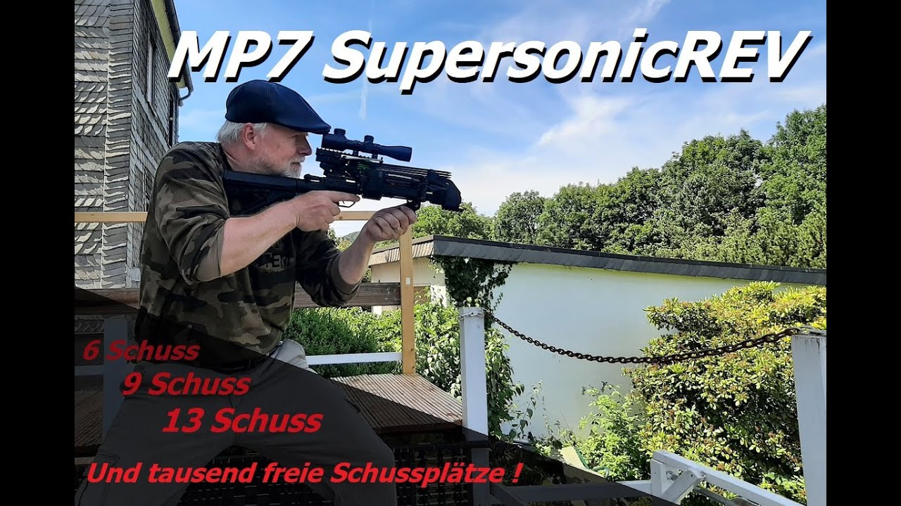 MP7 SupersonicREV Extrem - 6 bis 13Schuss Doppelstockmagazin & Aufbau 1000 freier REV Schussplätze