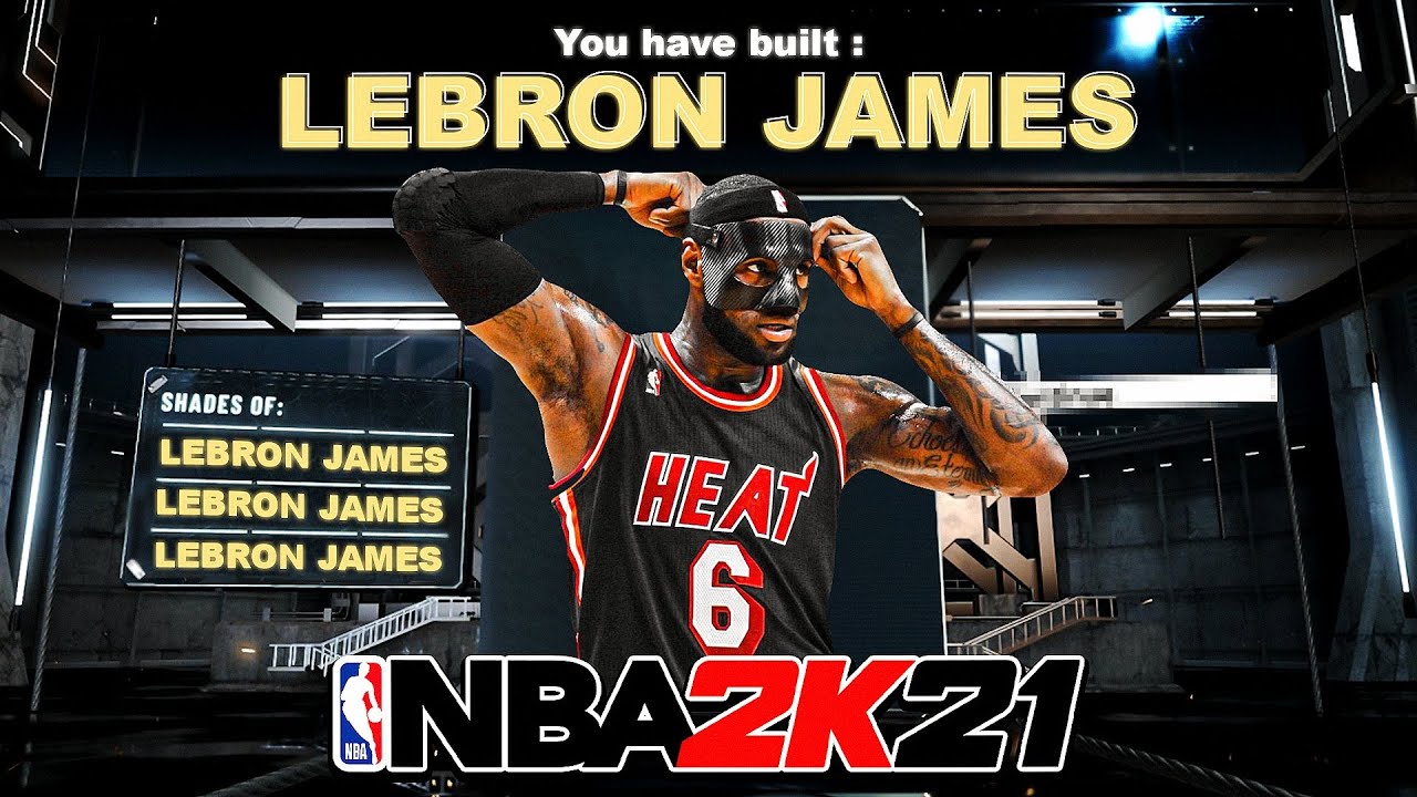 NBA 2K21 MIAMI HEAT LEBRON JAMES BUILD BREAKDOWN - CREATION, BADGES, ANIMATIONS