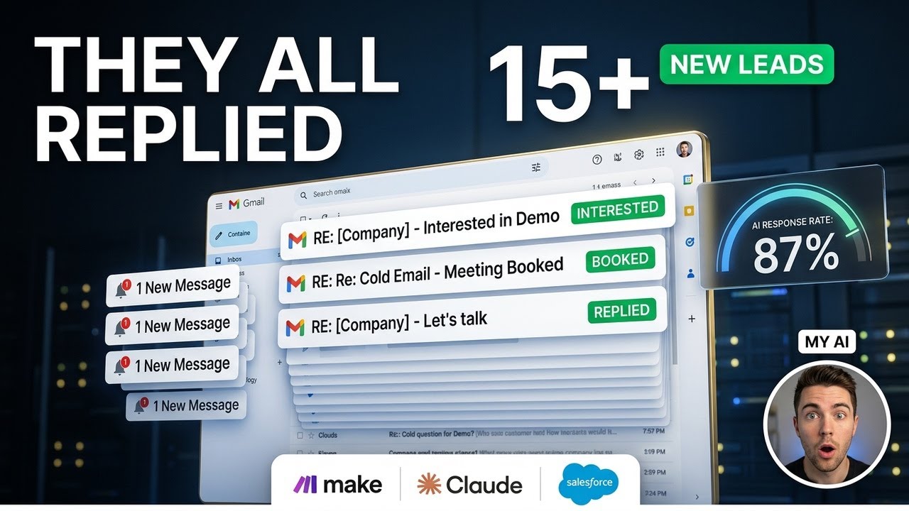 I Automated My Cold Outreach with Claude + Make.com (Live Demo)