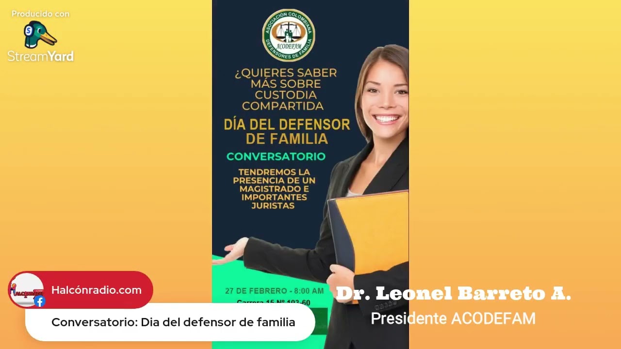 Intervención Dr. Leonel Barreto A., Presidente ACODEFAM durante DÍA DEL DEFENSOR - PREMIOS ACODEFAM