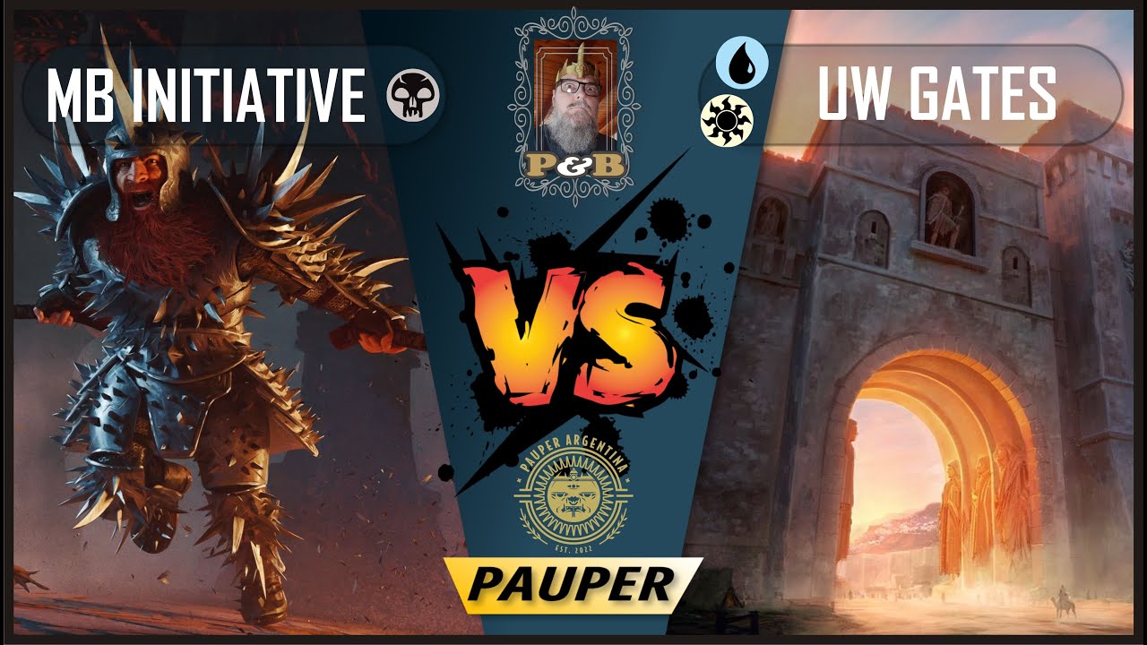 Pauper Match - MBlack Initiative (POV)  Vs  UW Gates - IRL - LGS