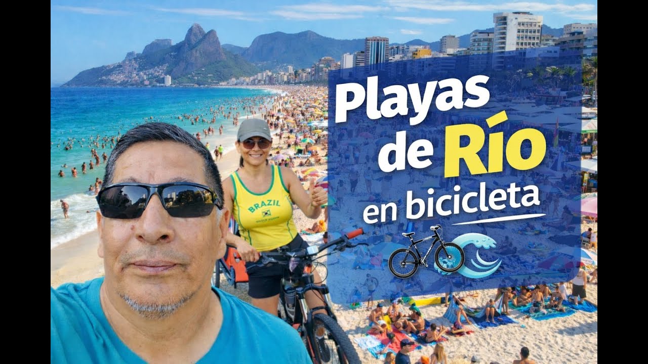 Playas de Rio en bicicleta  Leme, Copacabana e Ipanema