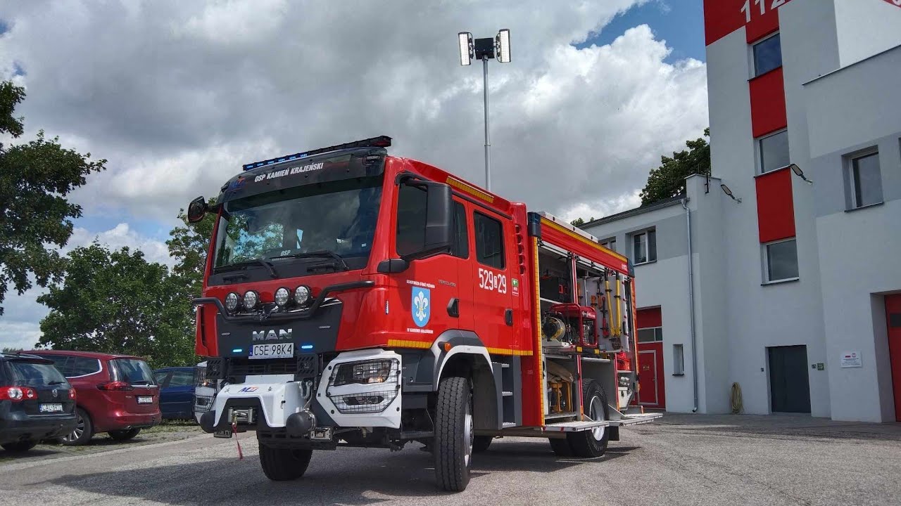 NAJNOWSZY MAN 2023! POKAZ WOZU 529[C]29 MAN TGM 13.290 GBA / MOTO TRUCK - OSP KAMIEŃ KRAJEŃSKI