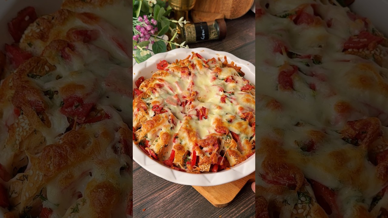 Slice, Stuff & Bake &ndash; The Cheesiest Breakfast Ever! #shorts