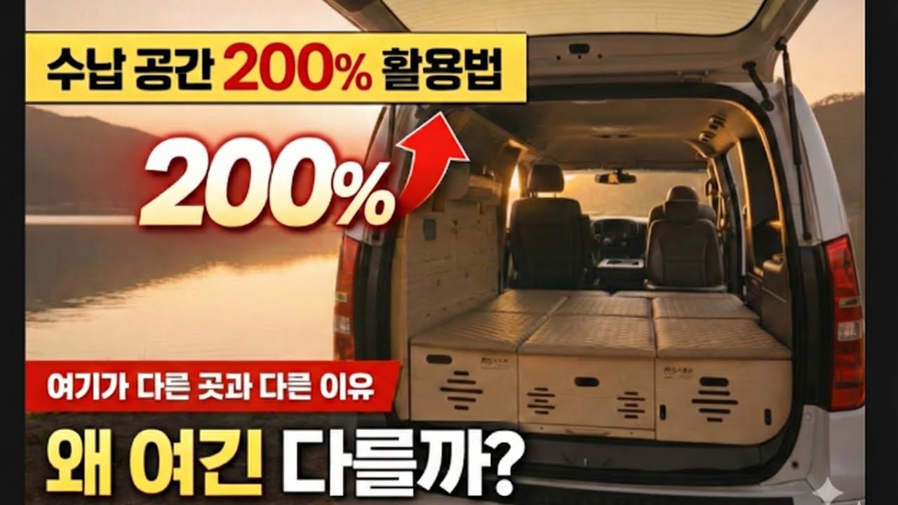수납공간 200% 활용법 여기가 다른곳과 다른이유