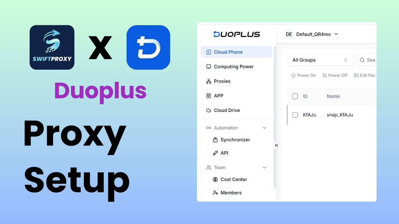 Duoplus cloud phone + Swiftproxy ultimate configuration guide!