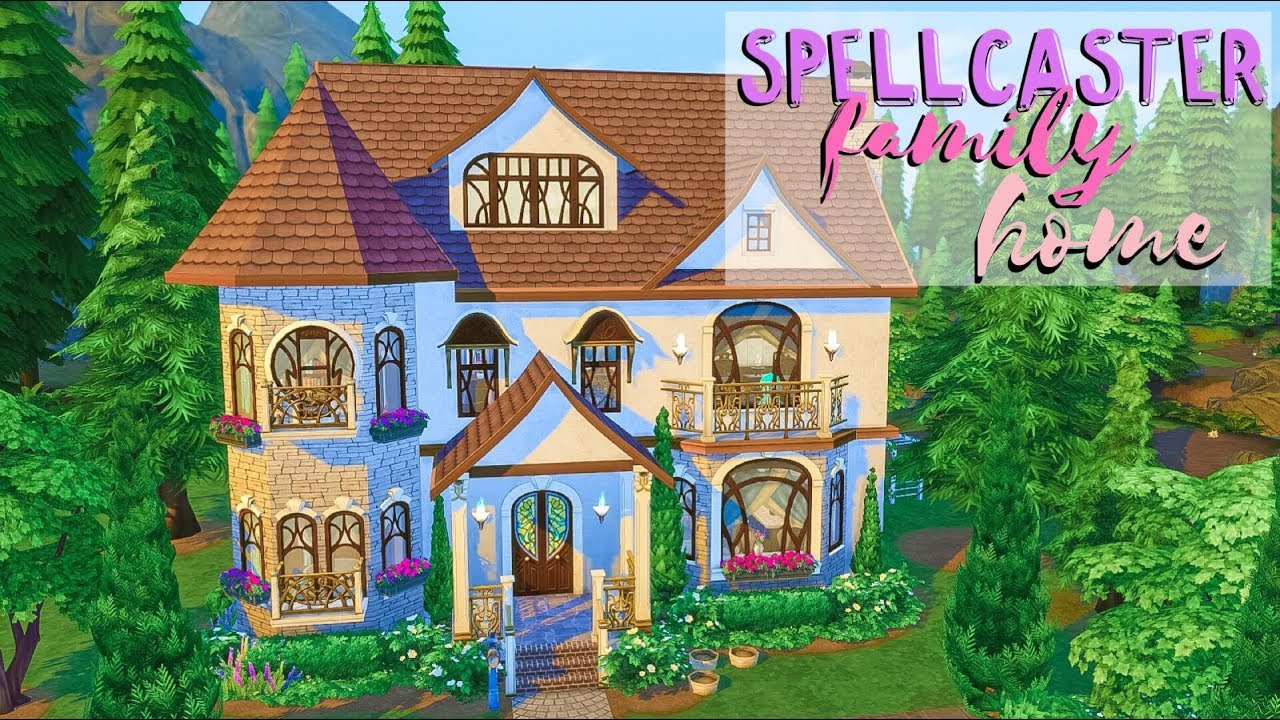 Spellcaster Family Home 🔮 // Sims 4 Realm of Magic Speed Build