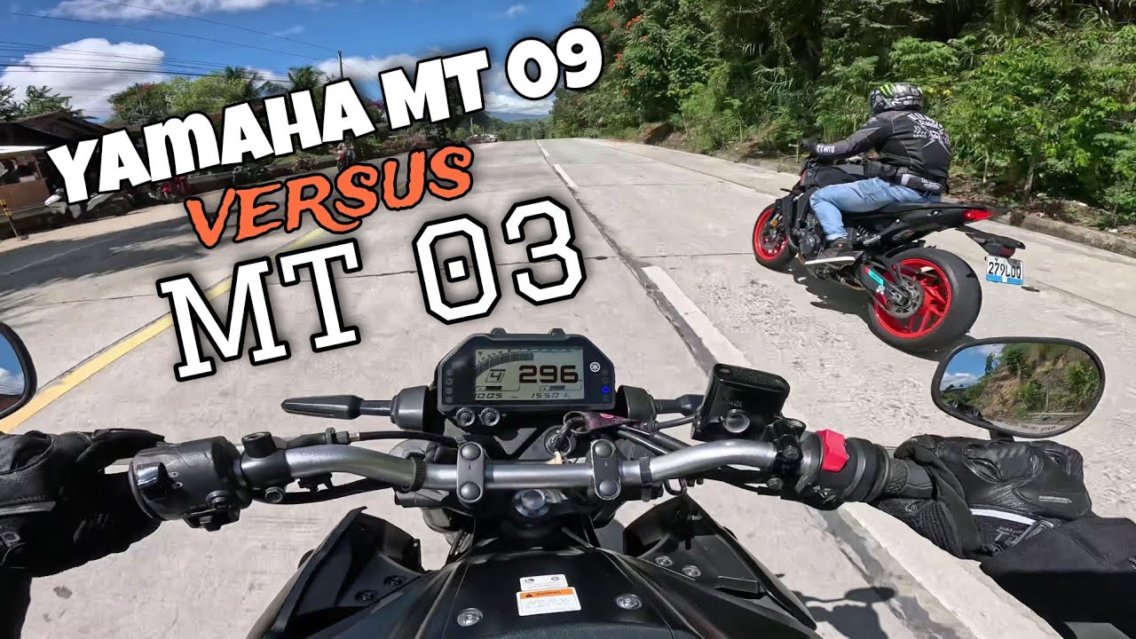 Yamaha MT 09 vs MT 03. Holyday Ride to Buda, Marilog District, Davao