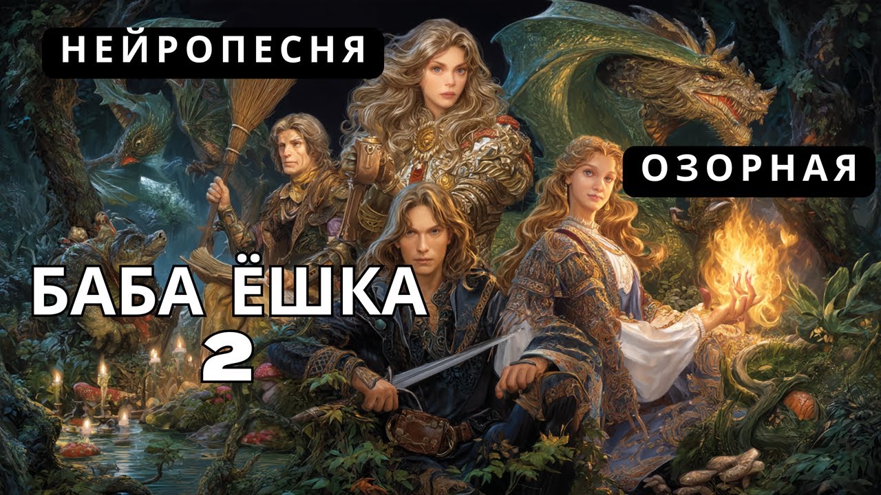 НЕЙРОПЕСНЯ | Озорная песня в стиле русских сказок | Баба Ёшка 2 | Жанна Королёва | AI Music Studio