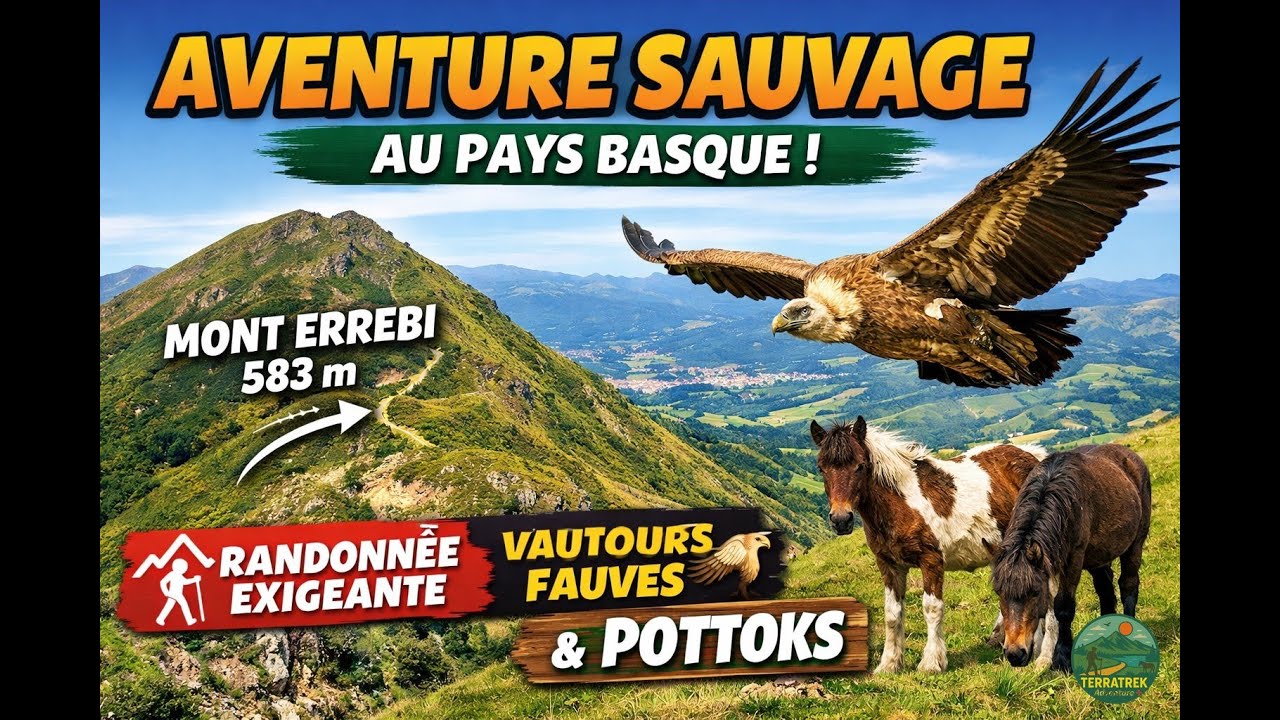 Randonnée spectaculaire d’Ainhoa aux crêtes d’Errebi | Panorama et vautours du Pays Basque