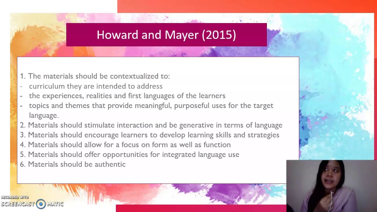 Selecting and Designing Materials for Effective EFL Language Teaching and Learning