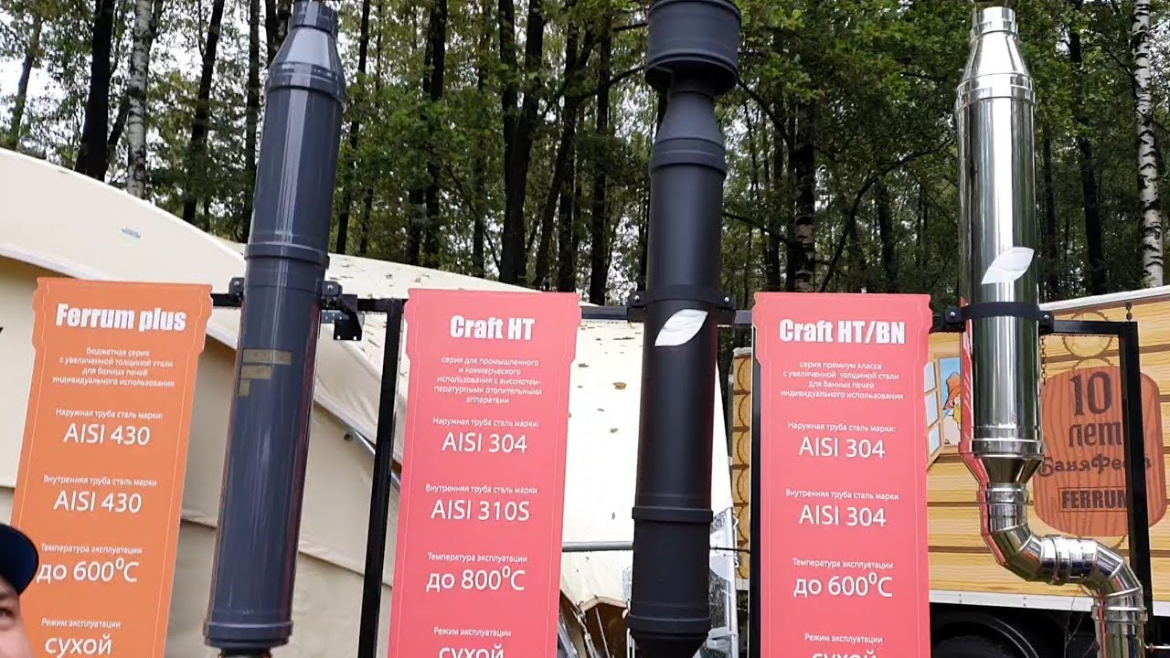 Эксперты размышляют: какой дымоход выбрать для бани: Ferrum Plus, Craft HT или Craft HT/BN ?