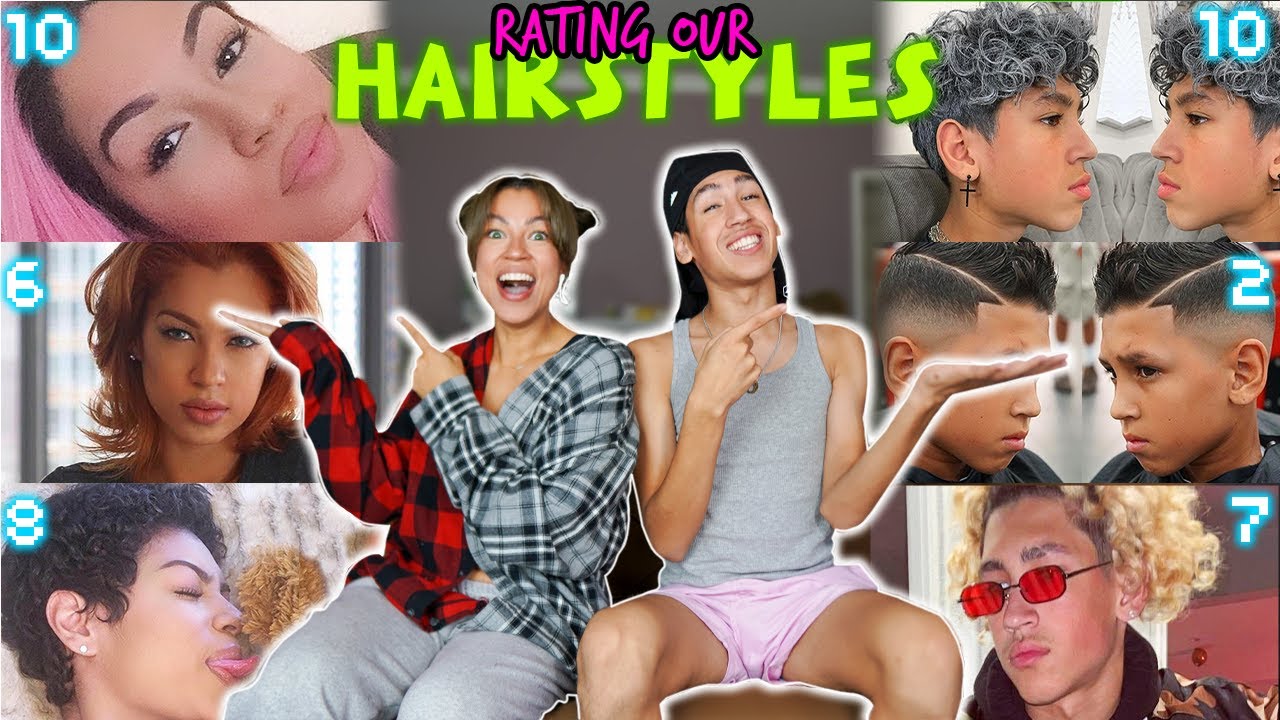 RATING ALL OUR CRAZY HAIRSTYLES!! MOTHER & SON 😍