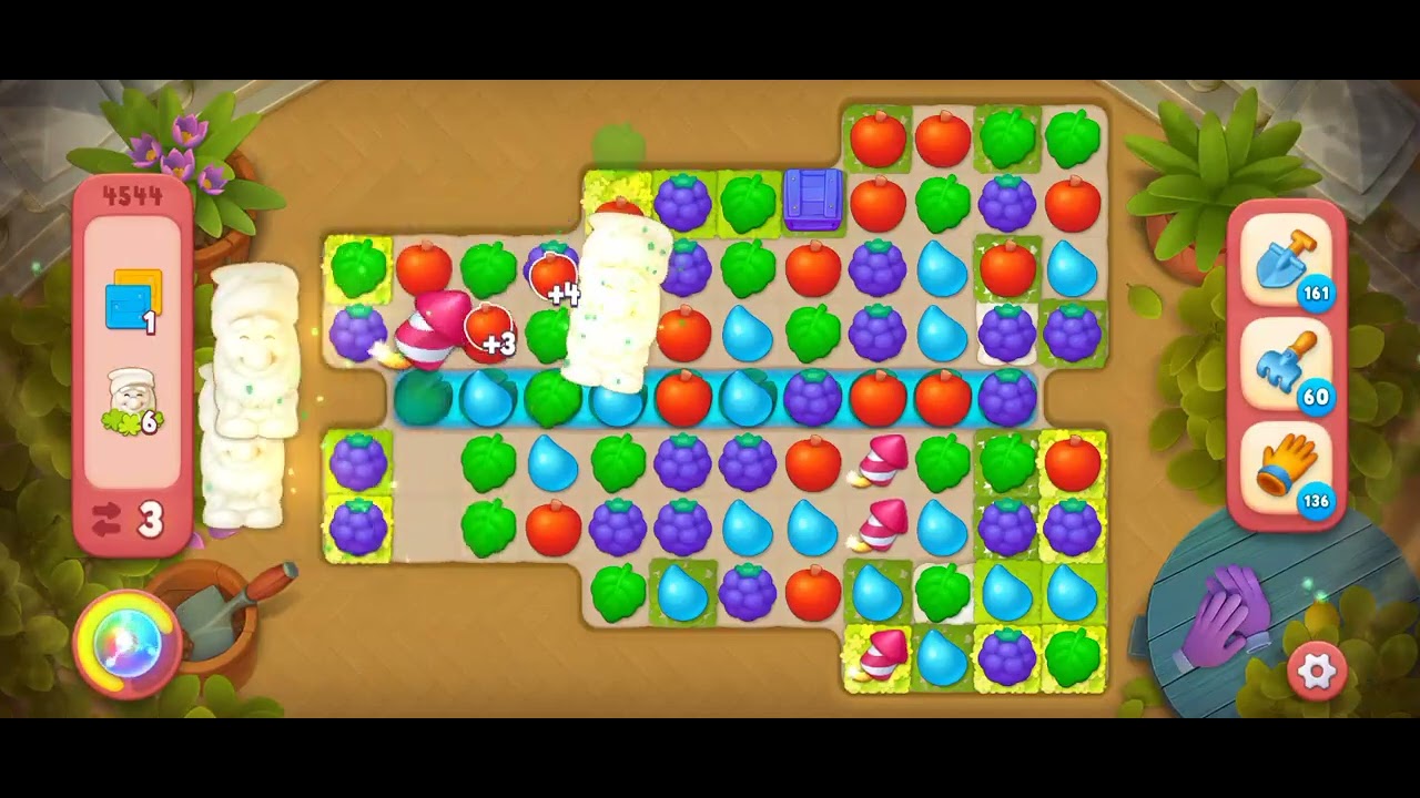 Gardenscapes Level 4544 [Hard Level] #androidgameplay #viralvideo #tranding #gardenscapesgameplay