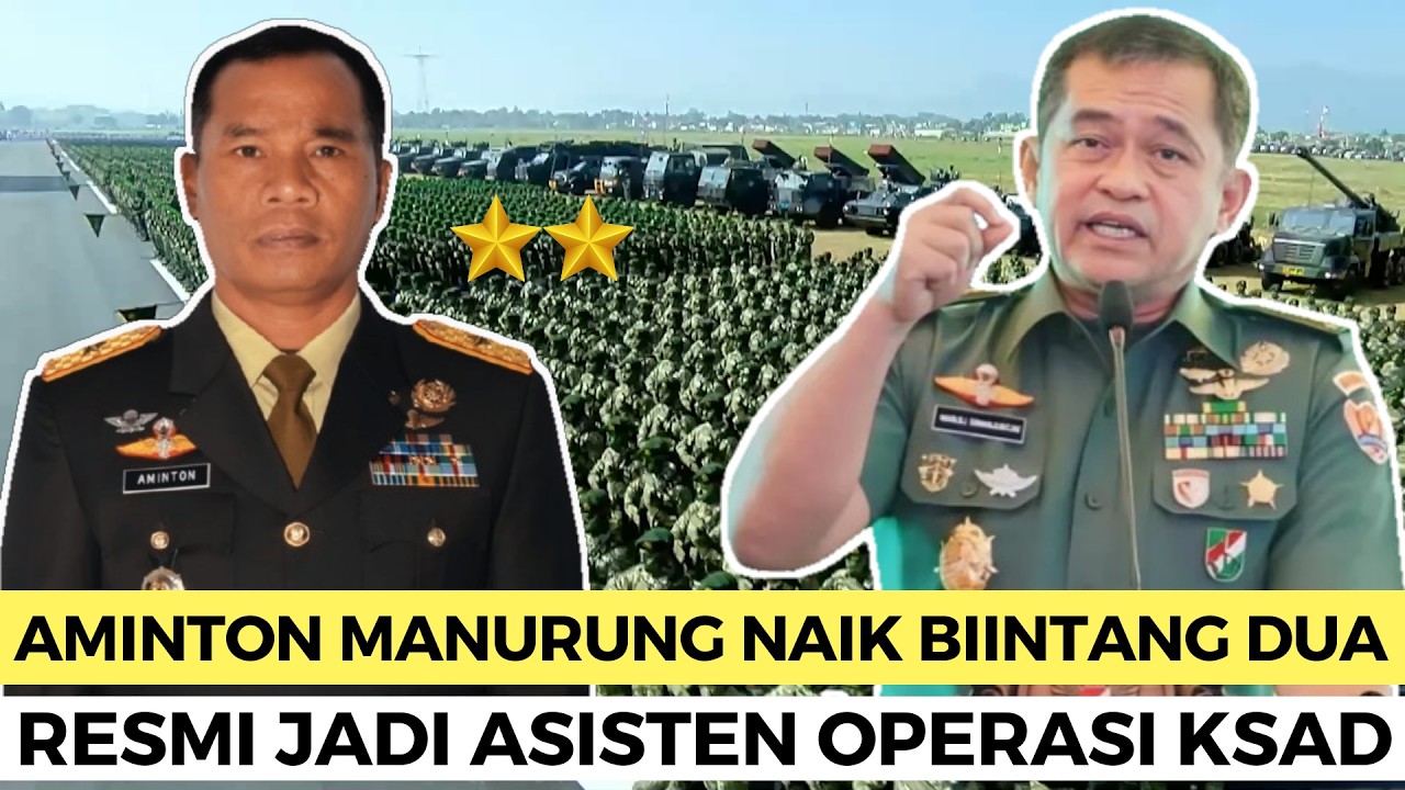 PUTRA BATAK AMINTON MANURUNG PROMOSI BINTANG DUA JABATAN ASISTEN OPERASI KASAD