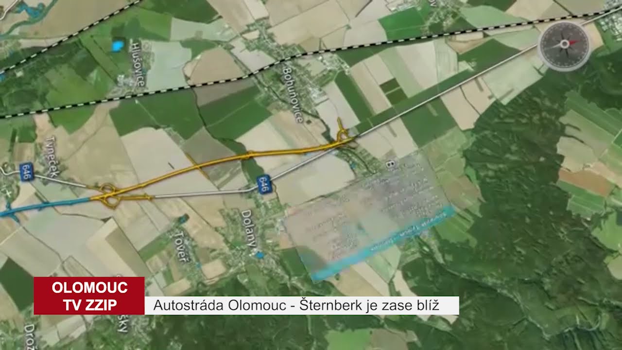 Autostráda Olomouc - Šternberk je zase blíž