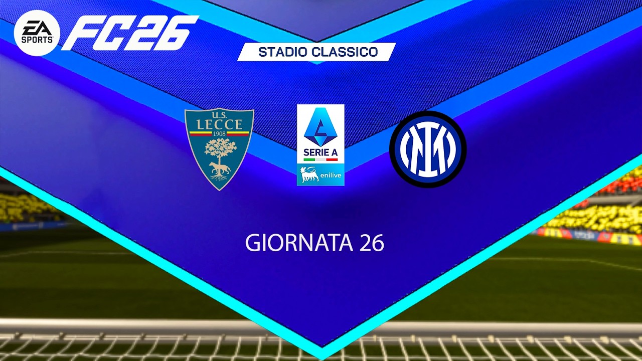 LECCE vs INTER | Serie A 2025/26 Giornata 26 – Simulazione Match FC 26