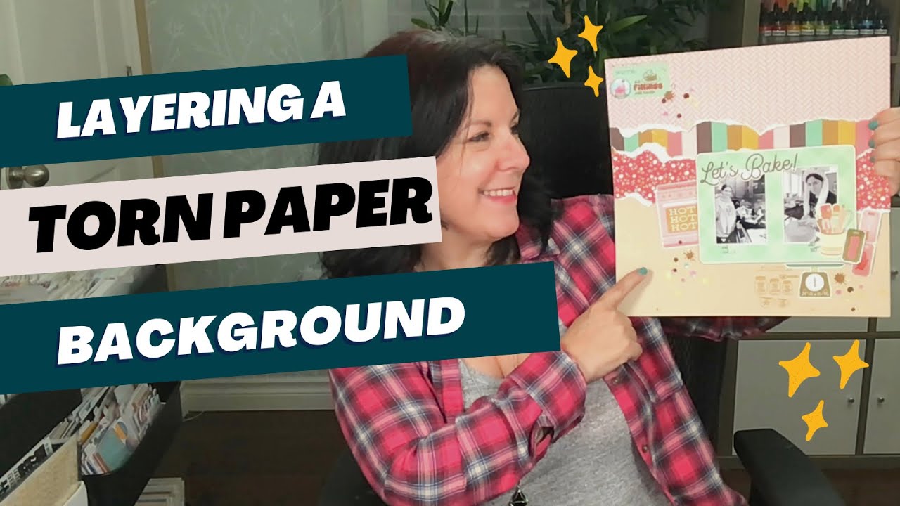 Scrapbooking Process: Easy Patterned Paper Background!